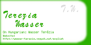 terezia wasser business card